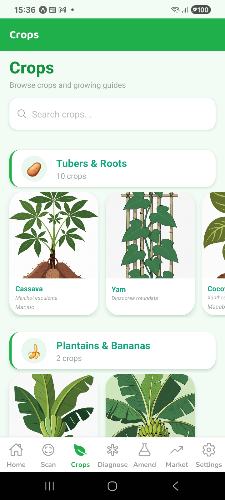 Crop browser